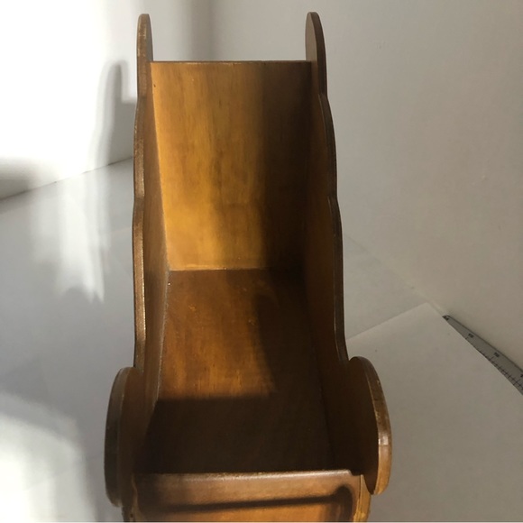 Vintage Decorative Wooden Christmas Sleigh With Poinsettia & Sleigh Bell Design - Picture 6 of 7